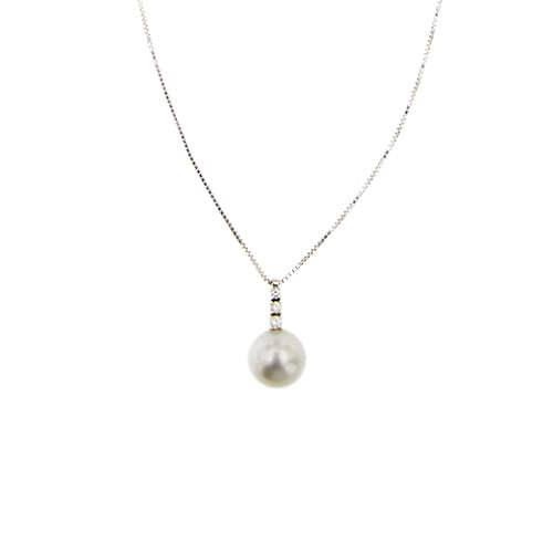Collier Damiani - Collier en or blanc avec perle de Tahiti et diamants 58 Facettes 39796