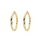 Boucles d'oreilles Boucles d'oreilles créoles torsadées en or jaune 58 Facettes 38737