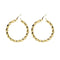 Boucles d'oreilles Boucles d'oreilles créoles torsadées en or jaune 58 Facettes 38737