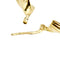 Boucles d'oreilles Boucles d'oreilles créoles torsadées en or jaune 58 Facettes 38737