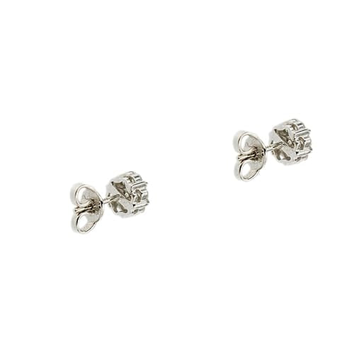 Boucles d'oreilles Gioielli di Valenza - Boucles d'oreilles en or blanc et diamants 58 Facettes 39797