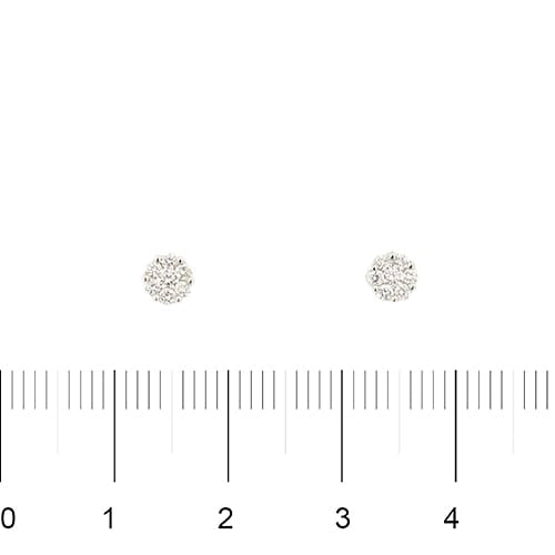 Boucles d'oreilles Gioielli di Valenza - Boucles d'oreilles en or blanc et diamants 58 Facettes 39797