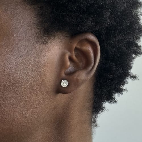 Boucles d'oreilles Gioielli di Valenza - Boucles d'oreilles en or blanc et diamants 58 Facettes 39797