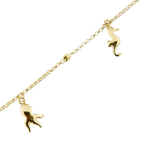 Bracelet Fab - Bracelet charms animaliers marins en or jaune 58 Facettes 33887