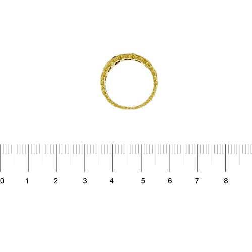 Bague 56 Bague ajourée en or jaune avec rubis, émeraudes, saphirs et diamants 58 Facettes 40254