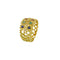 Bague 56 Bague ajourée en or jaune avec rubis, émeraudes, saphirs et diamants 58 Facettes 40254