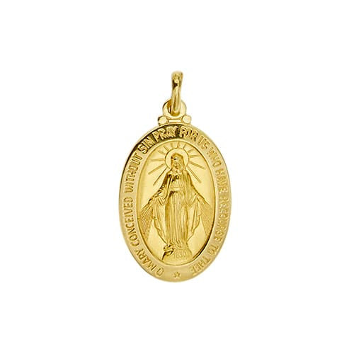 Pendentif Unoaerre - Pendentif Madonna Miracolosa en or jaune 58 Facettes 41261