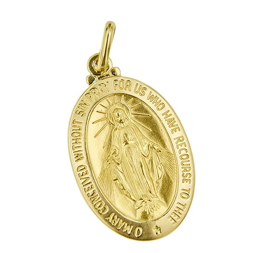 Pendentif Unoaerre - Pendentif Madonna Miracolosa en or jaune 58 Facettes 41261