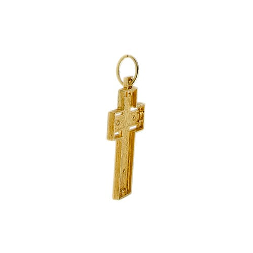 Pendentif Pendentif croix avec Jésus en or jaune 58 Facettes 40764