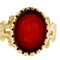 Bague 69 Bague chevalière homme en or jaune et camée de cornaline 58 Facettes 38403