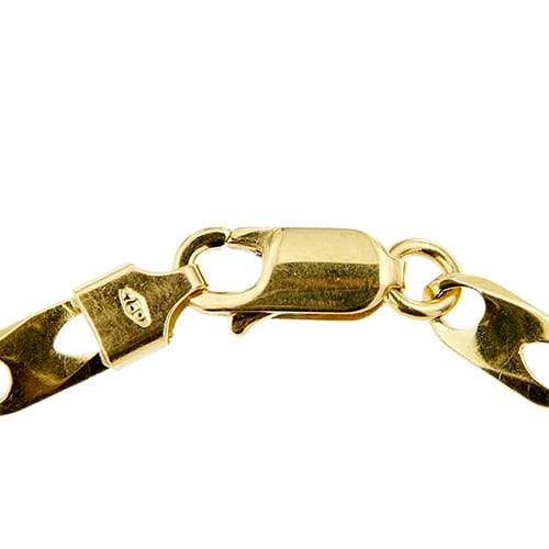 Bracelet Polverini - Bracelet homme maille Valentino en or jaune 58 Facettes 34883