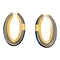 Boucles d'oreilles Pomellato Vintage - Boucles d'oreilles créoles en or 18 ct et ébène 58 Facettes LP249