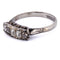 Bague 54 Bague ancienne en or blanc 18 ct et diamants 58 Facettes AN675 (0039)