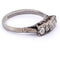 Bague 54 Bague ancienne en or blanc 18 ct et diamants 58 Facettes AN675 (0039)
