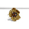 Broche Broche fleur épanouie en or jaune, saphirs et diamants 58 Facettes REF2569-337