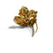 Broche Broche fleur épanouie en or jaune, saphirs et diamants 58 Facettes REF2569-337