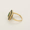 Bague 57 Bague en or jaune et blanc, émeraudes et diamants 58 Facettes B260346