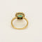 Bague 51 Bague marguerite en or jaune avec émeraude et diamants 58 Facettes B260318