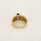 Bague 54 Bague en or jaune et or blanc, saphir et diamants 58 Facettes B260244