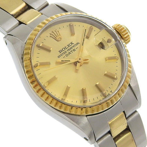 Montre Rolex Oyster Perpetual Date - Montre en acier et or jaune 58 Facettes x5b6koypkh