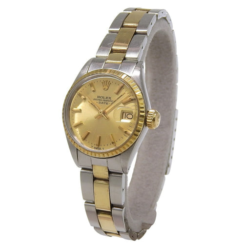 Montre Rolex Oyster Perpetual Date - Montre automatique en acier et or jaune 58 Facettes x5b6koypkh