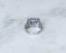 Bague 53 Art Déco - Bague chevalière en platine, saphir de Ceylan et diamants 58 Facettes