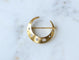 Broche Broche ancienne croissant de lune en or jaune et diamants 58 Facettes