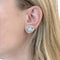 Boucles d'oreilles Boucles d'oreilles vintage en platine, or blanc et diamants 58 Facettes 35674