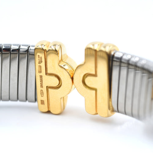 Bracelet Bulgari Parentesi - Bracelet en acier et or jaune 58 Facettes 21918
