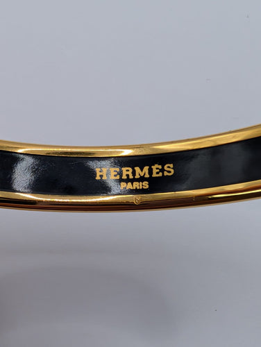 Bracelet Hermès 1001 Lapins - Jonc en plaqué or et émail 58 Facettes 1246