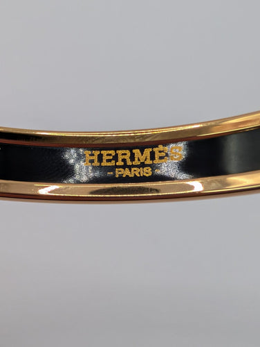 Bracelet Hermès Funny Ice Cream - Jonc en plaqué or rose et émail 58 Facettes 1257