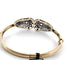 Bracelet Bracelet rigide victorien en or jaune 18k et argent, avec diamants 58 Facettes 144/26 C