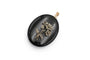 Pendentif Médaillon sentimental ancien en onyx à motif floral 58 Facettes 12233