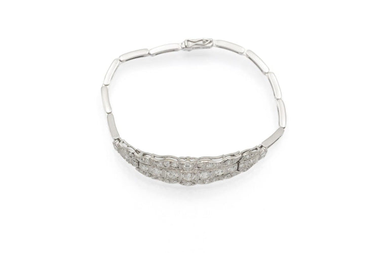 Bracelet Bracelet en or blanc et diamants 2,70 ct 58 Facettes 12381