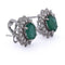 Boucles d'oreilles Boucles d'oreilles en or 18 kt, émeraudes et diamants 58 Facettes OR240 (05619)