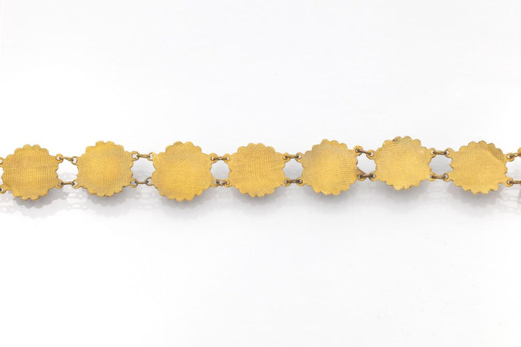 Collier Bootjes ketting - Collier hollandais en or jaune et grenats 58 Facettes 12229