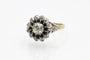 Bague 57 Bague ancienne en or jaune, argent et diamants taille rose 58 Facettes 12228