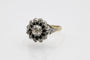 Bague 57 Bague ancienne en or jaune, argent et diamants taille rose 58 Facettes 12228