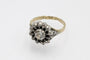 Bague 57 Bague ancienne en or jaune, argent et diamants taille rose 58 Facettes 12228