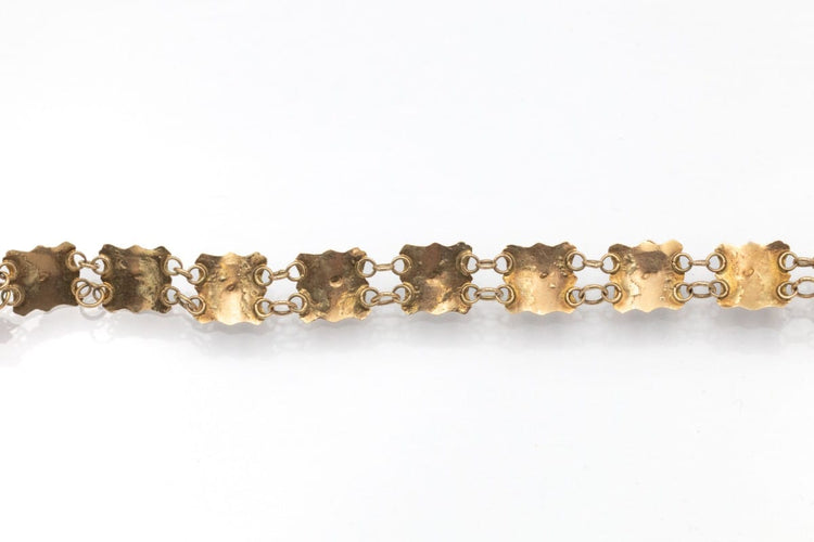 Bracelet Bracelet hollandais XIXe en or jaune et grenats 58 Facettes 12227