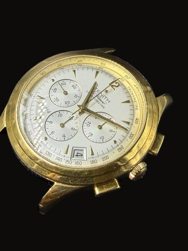 Montre Zenith El Primero Centenaire - Montre en or jaune 18 carats 58 Facettes