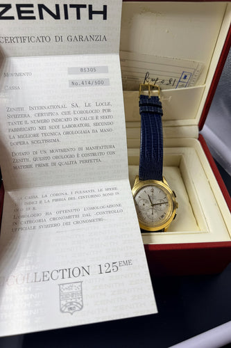 Montre Zenith El Primero Centenaire - Montre en or jaune 18 carats 58 Facettes