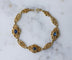 Bracelet Belle Époque - Bracelet guirlande en or jaune et saphirs 58 Facettes
