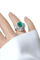 Jupe - Bague en or blanc, émeraude colombienne et diamants