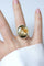Bague 52 Chevalière ancienne en or jaune et agate dendritique 58 Facettes