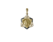 Pendentif Émile Monier - Médaille Art nouveau en or jaune, émail et perles 58 Facettes