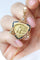 Pendentif Émile Monier - Médaille Art nouveau en or jaune, émail et perles 58 Facettes
