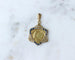 Pendentif Émile Monier - Médaille Art nouveau en or jaune, émail et perles 58 Facettes