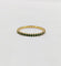 Bague 49.5 Demi-alliance vintage en or 18k et grenats tsavorites 58 Facettes A07414