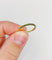 Bague 49.5 Demi-alliance vintage en or 18k et grenats tsavorites 58 Facettes A07414